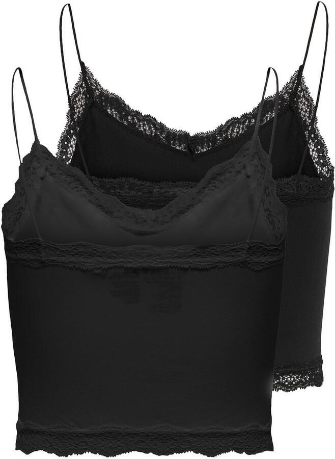 Only Top ONLVICKY LACE SEAML 2-PACK CROPPED TOP (set 2-delig) - Foto 2