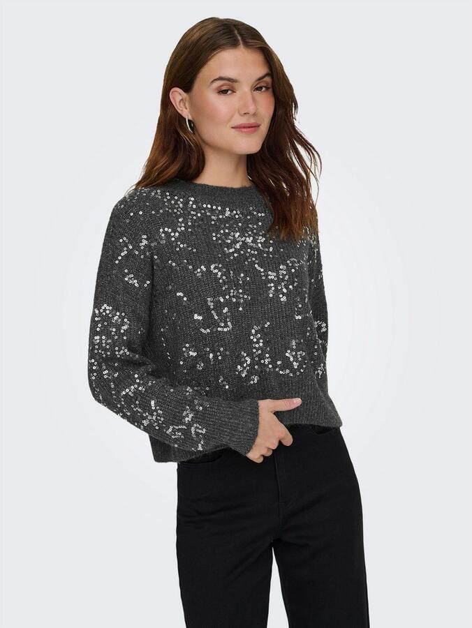 Only Relaxed fit gebreide pullover met pailletten model 'LALTA' - Foto 2