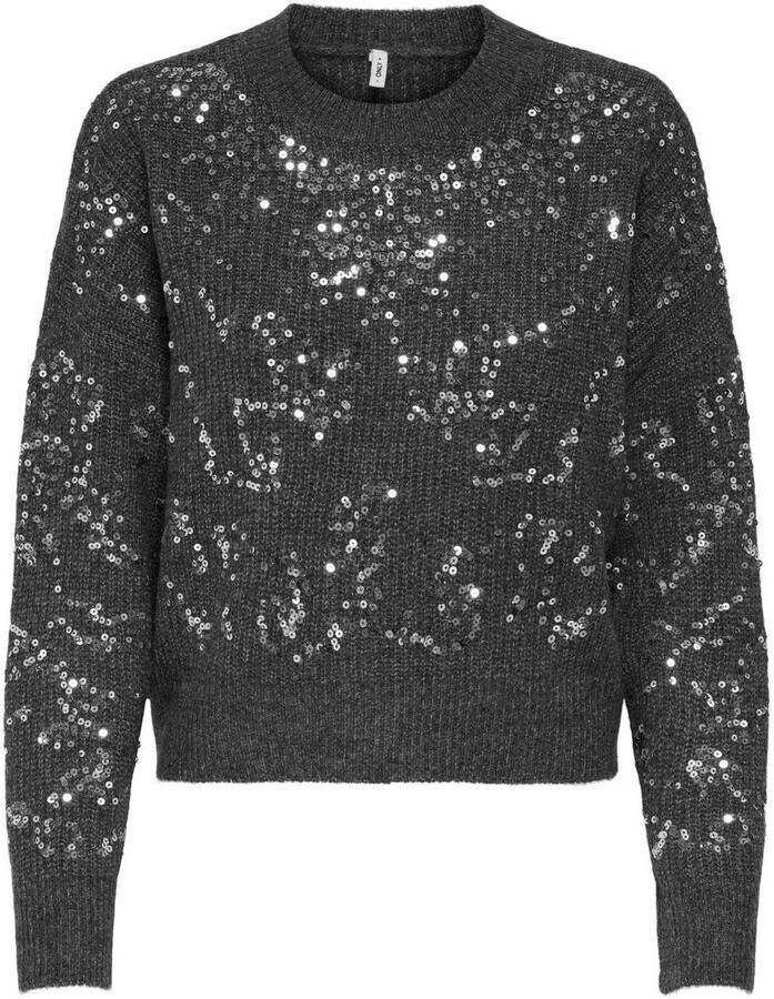 Only Relaxed fit gebreide pullover met pailletten model 'LALTA'
