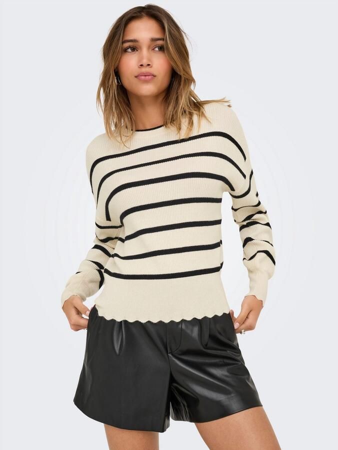 Only Trui met ronde hals ONLIBI LS O-NECK NOOS KNT - Foto 3