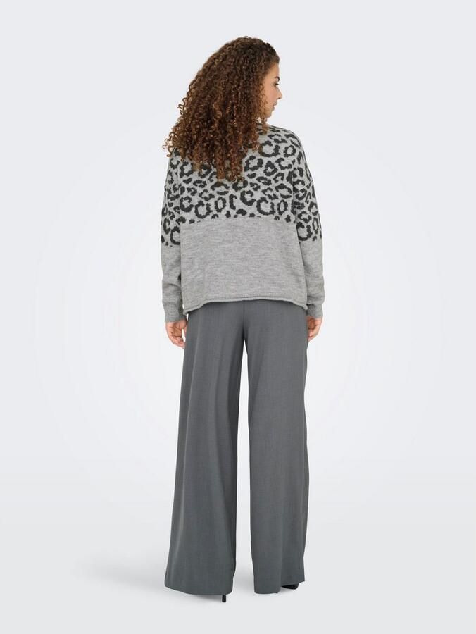 Only Trui met ronde hals ONLJADE ANIMAL LS O-NECK NOOS KNT - Foto 6