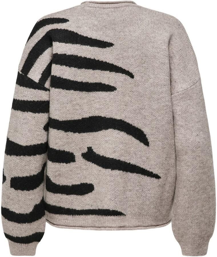 Only Trui met ronde hals ONLJADE PATTERN LS O-NECK EX KNT - Foto 2