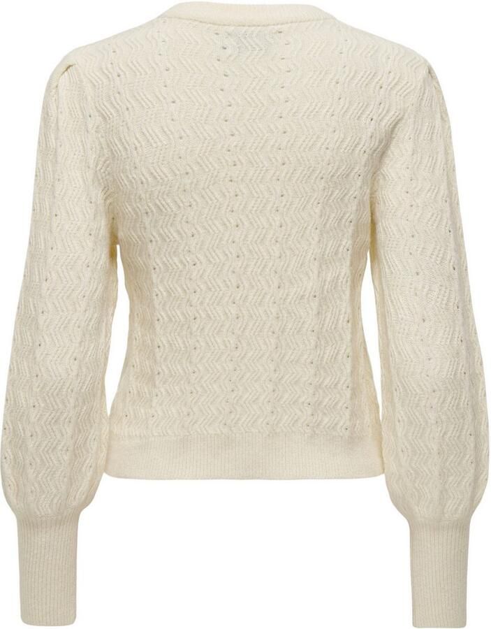 Only Trui met ronde hals ONLKATIA LS STRUC PUFF ONECK CC KNT - Foto 2