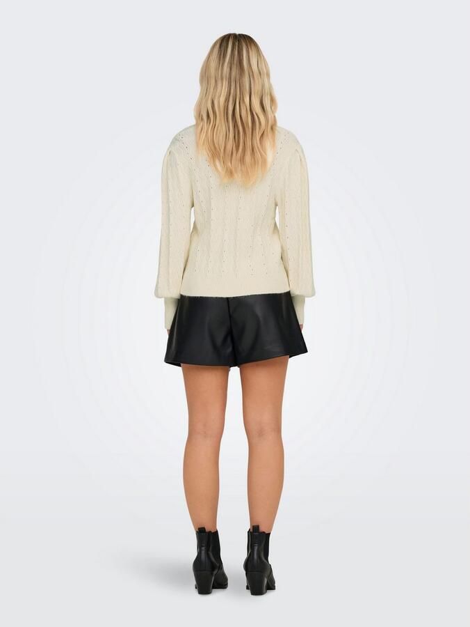 Only Trui met ronde hals ONLKATIA LS STRUC PUFF ONECK CC KNT - Foto 6