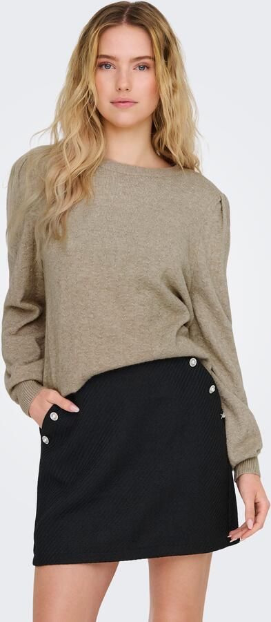 Only Trui met ronde hals ONLKATIA LS STRUCTURE PUFF O-NECK CC KNT - Foto 6