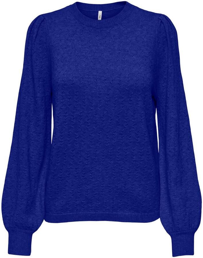 Only Trui met ronde hals ONLKATIA LS STRUCTURE PUFF O-NECK CC KNT - Foto 6