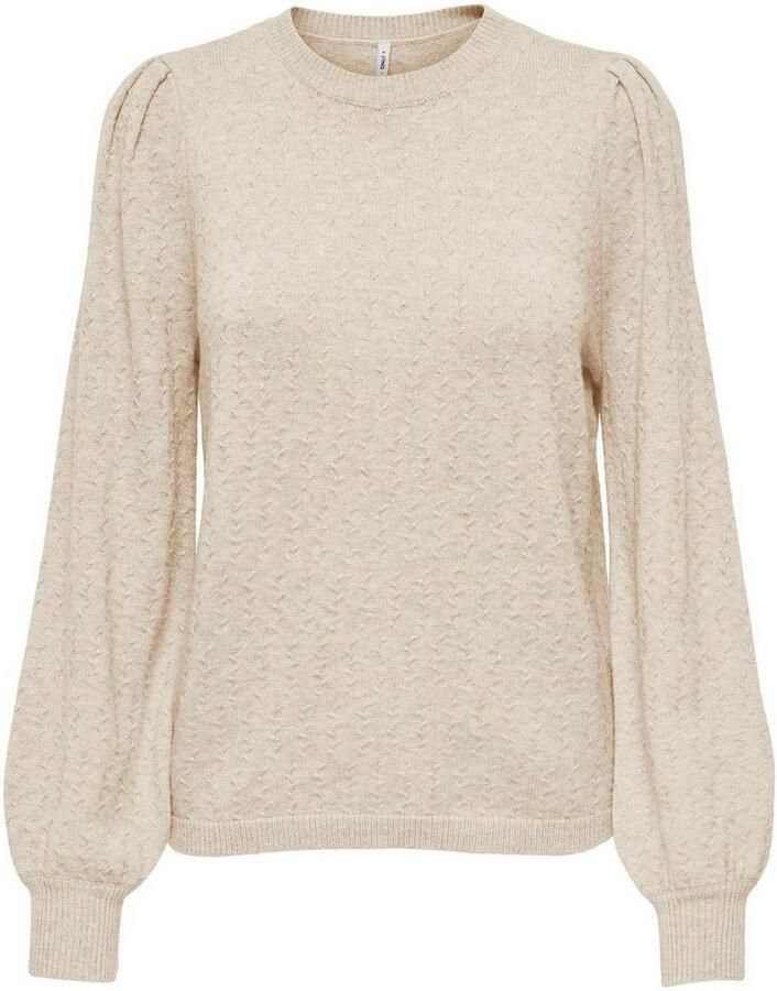 Only Trui met ronde hals ONLKATIA LS STRUCTURE PUFF O-NECK CC KNT - Foto 6