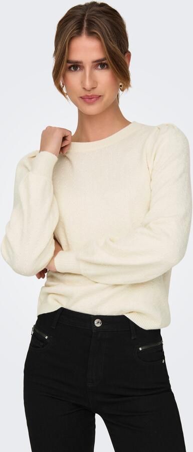 Only Trui met ronde hals ONLKATIA LS STRUCTURE PUFF O-NECK CC KNT - Foto 5