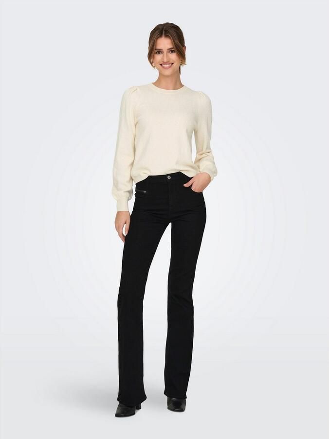 Only Trui met ronde hals ONLKATIA LS STRUCTURE PUFF O-NECK CC KNT - Foto 4