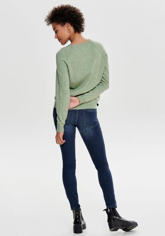 Only Trui met ronde hals ONLLESLY KINGS in gemêleerde look - Foto 6