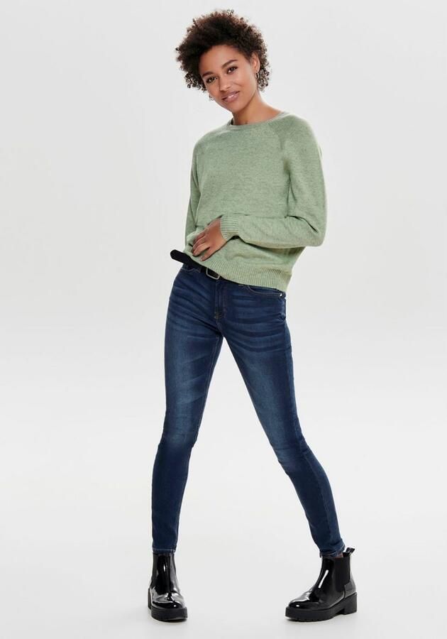 Only Trui met ronde hals ONLLESLY KINGS in gemêleerde look - Foto 7