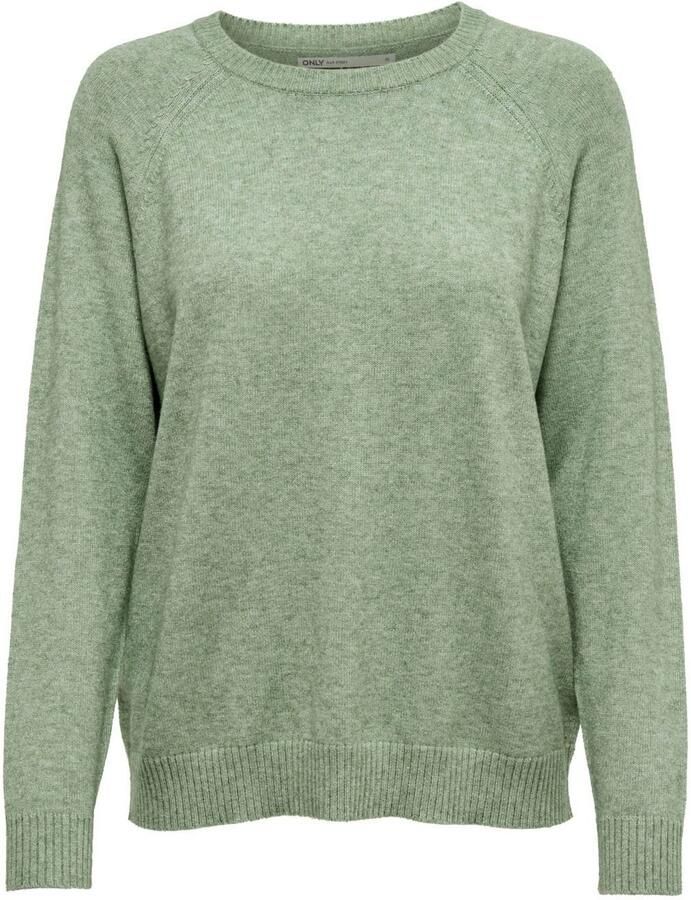 Only Trui met ronde hals ONLLESLY KINGS in gemêleerde look - Foto 4