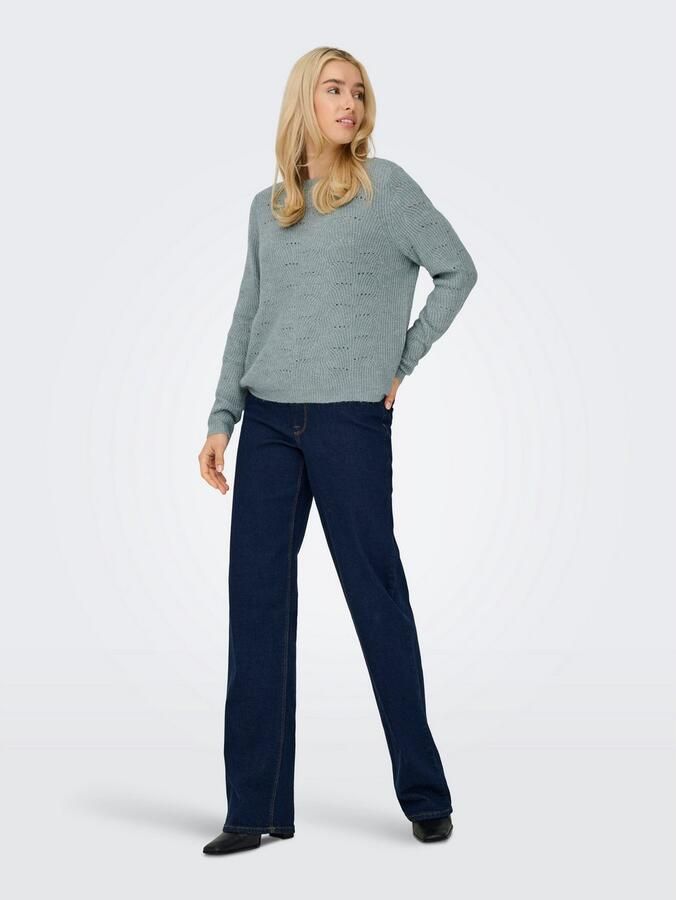 Only Trui met ronde hals ONLLOLLI L S PULLOVER KNT NOOS - Foto 8