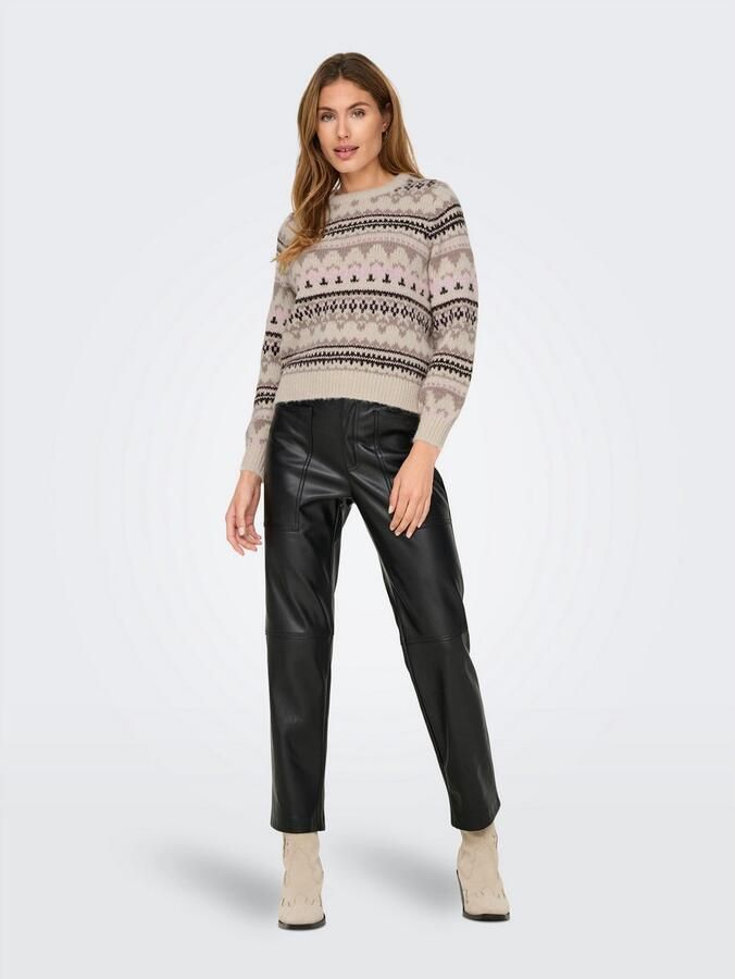 Only Regular fit gebreide pullover met winters motief model 'MONTANA' - Foto 4