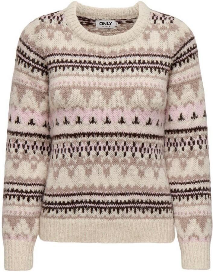 Only Regular fit gebreide pullover met winters motief model 'MONTANA'