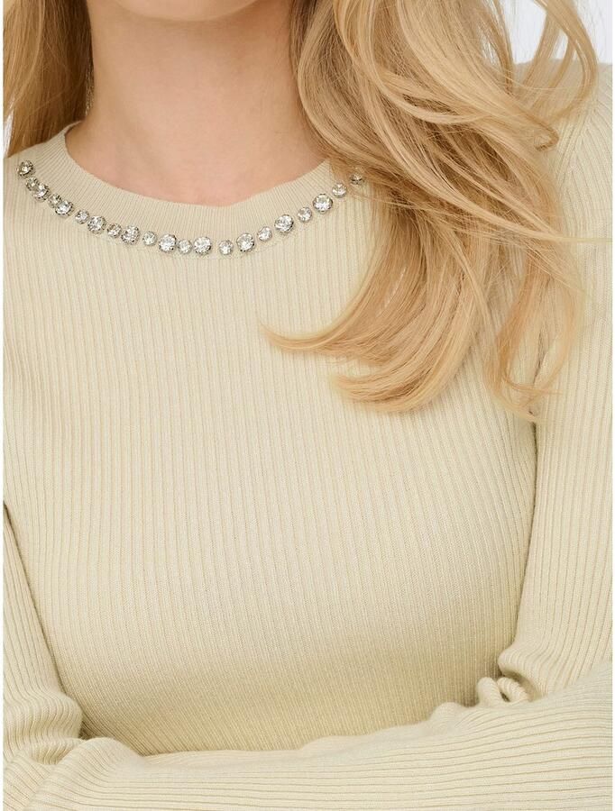 Only Trui met ronde hals ONLNATASCHA LS BLING O-NECK CC KNT - Foto 3