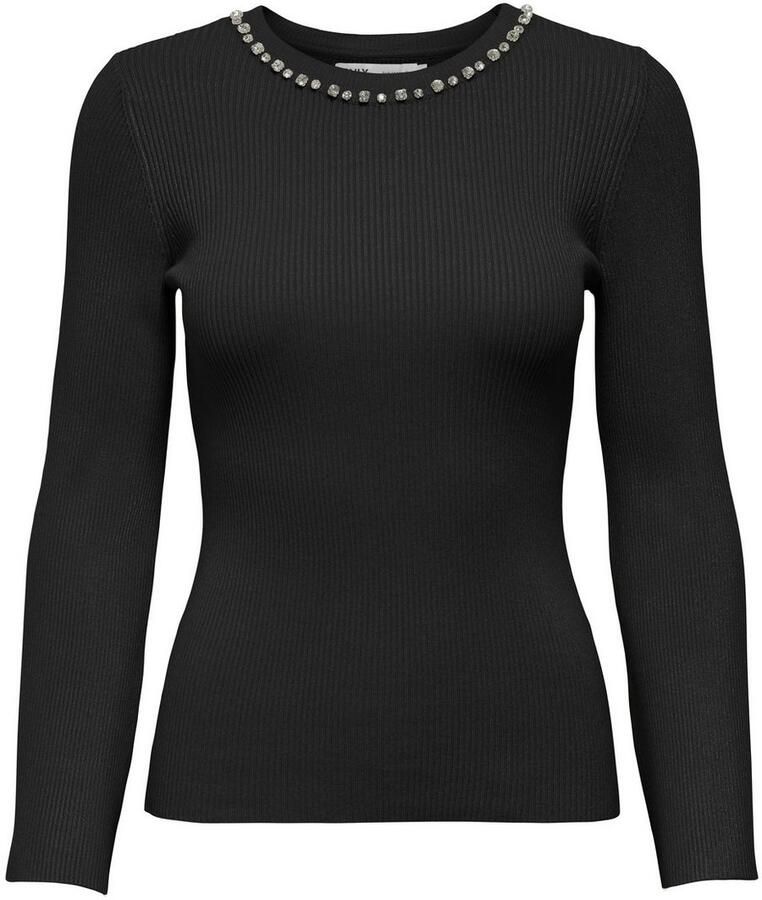 Only Trui met ronde hals ONLNATASCHA LS BLING O-NECK CC KNT - Foto 2