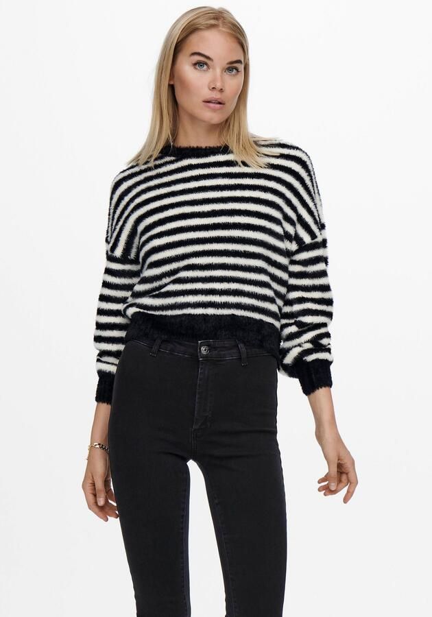 Only Relaxed fit gebreide pullover met all-over motief model 'PIUMO' - Foto 6