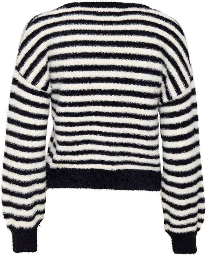 Only Relaxed fit gebreide pullover met all-over motief model 'PIUMO'