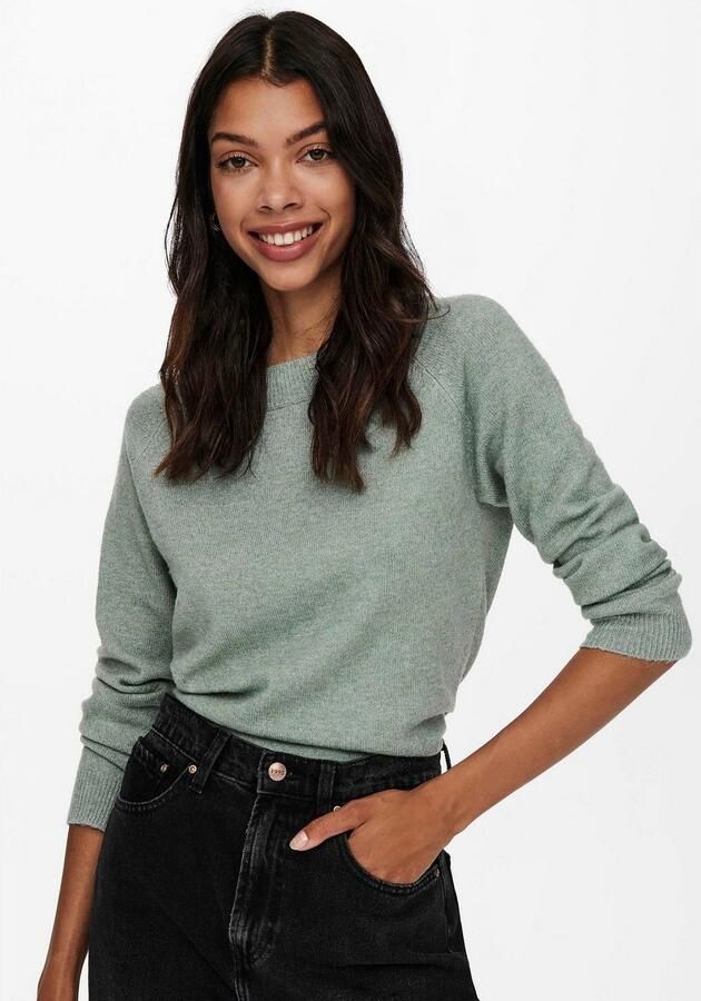 Only Regular fit gebreide pullover met raglanmouwen model 'RICA' - Foto 3