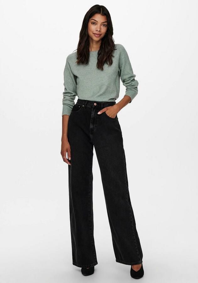 Only Regular fit gebreide pullover met raglanmouwen model 'RICA' - Foto 5