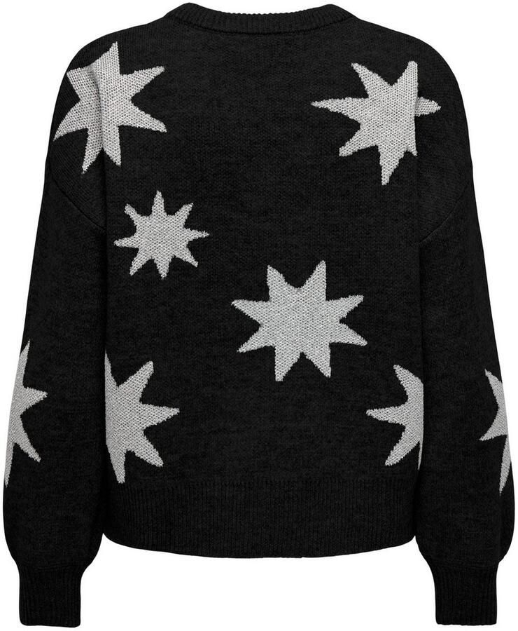 Only Trui met ronde hals ONLROSIE LS O-NECK GLITTER KNT