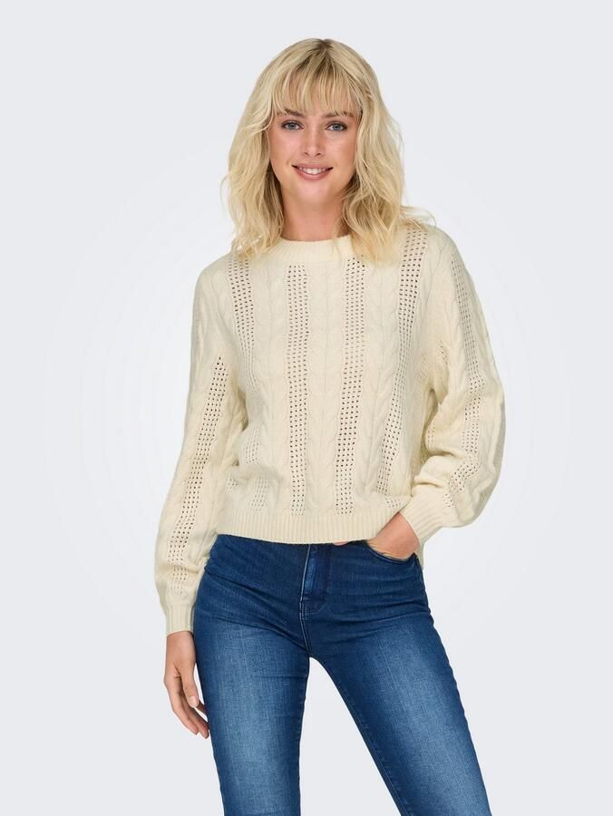 Only Regular fit gebreide pullover van viscosemix model 'RUBINA' - Foto 2