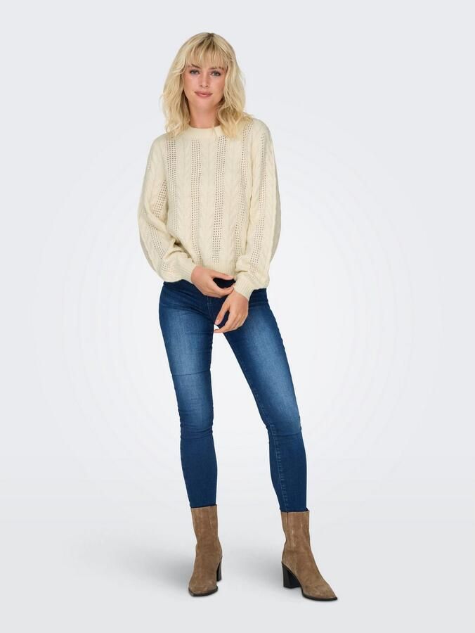Only Regular fit gebreide pullover van viscosemix model 'RUBINA' - Foto 3