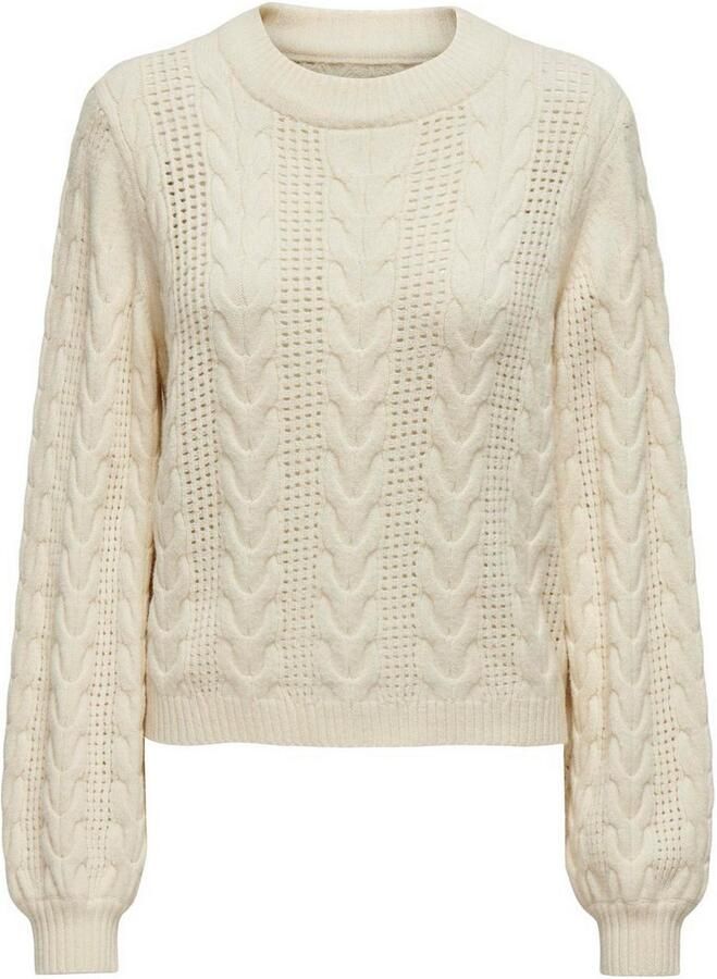 Only Regular fit gebreide pullover van viscosemix model 'RUBINA' - Foto 4