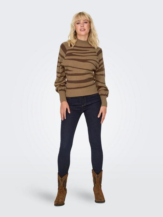 Only Trui met staande kraag ONLFRIDA LIFE LS HIGHNECK CC KNT - Foto 3