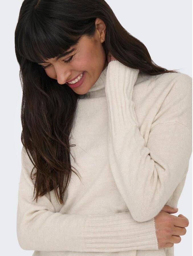 Only Trui met staande kraag ONLGABRIEL LIFE L S HIGHNECK CC KNT - Foto 3