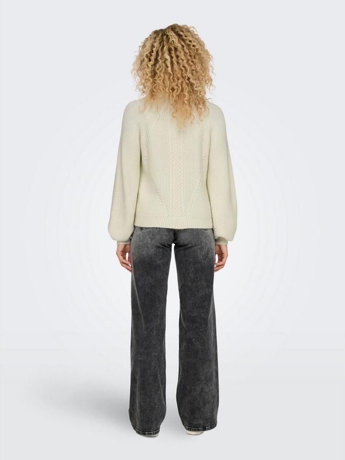 Only Regular fit gebreide pullover van zachte viscosemix model 'KATIA' - Foto 4