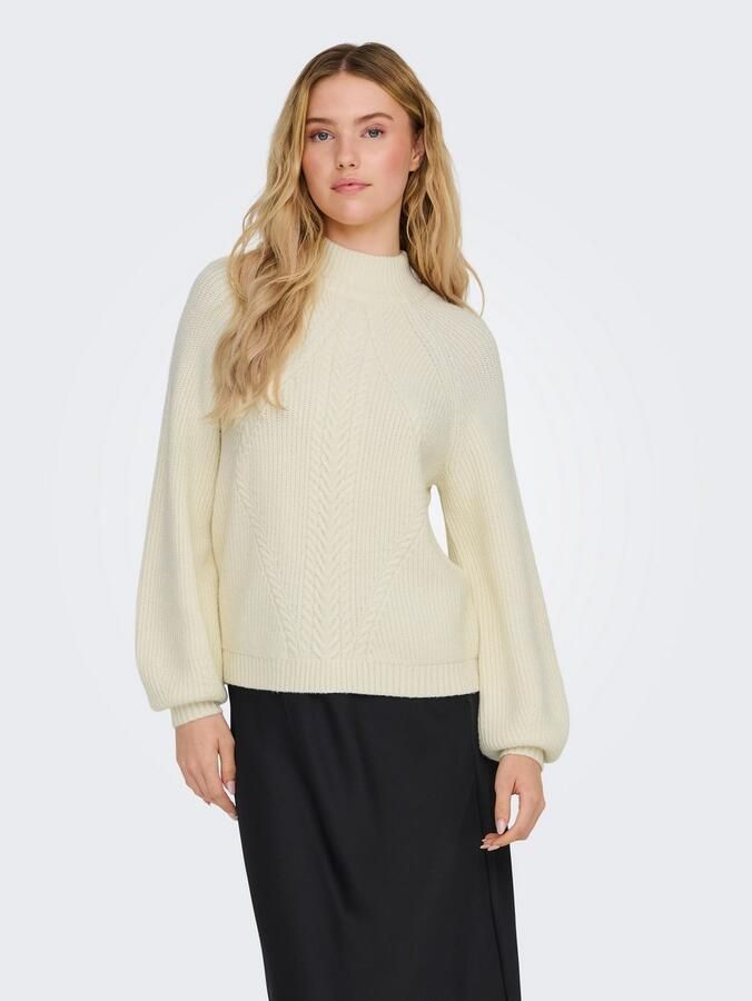 Only Regular fit gebreide pullover van zachte viscosemix model 'KATIA' - Foto 7