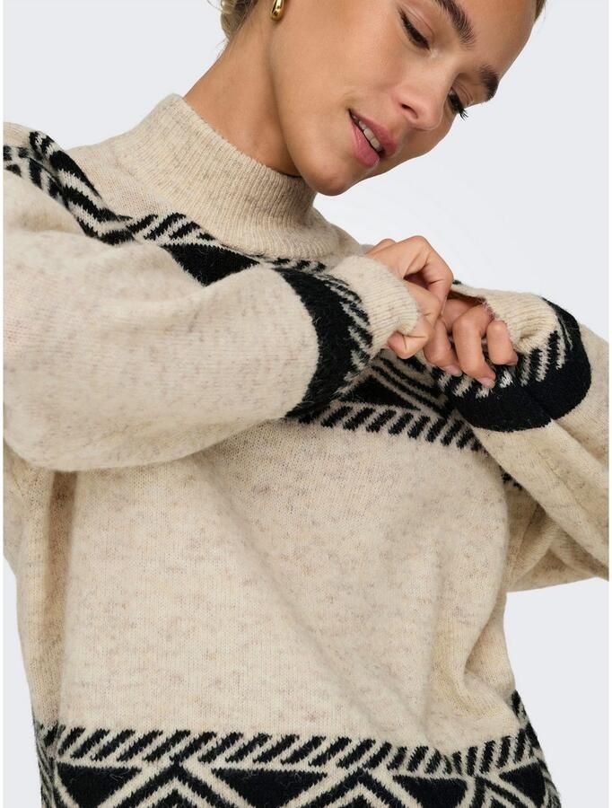 Only Trui met staande kraag ONLVICTORIA L S PULLOVER KNT NOOS