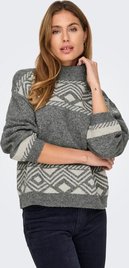 Only Trui met staande kraag ONLVICTORIA L S PULLOVER KNT NOOS - Foto 8