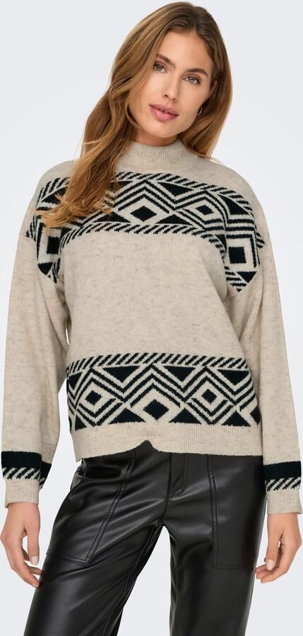 Only Trui met staande kraag ONLVICTORIA L S PULLOVER KNT NOOS - Foto 9