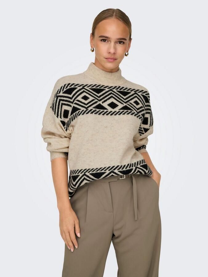 Only Trui met staande kraag ONLVICTORIA L S PULLOVER KNT NOOS - Foto 6