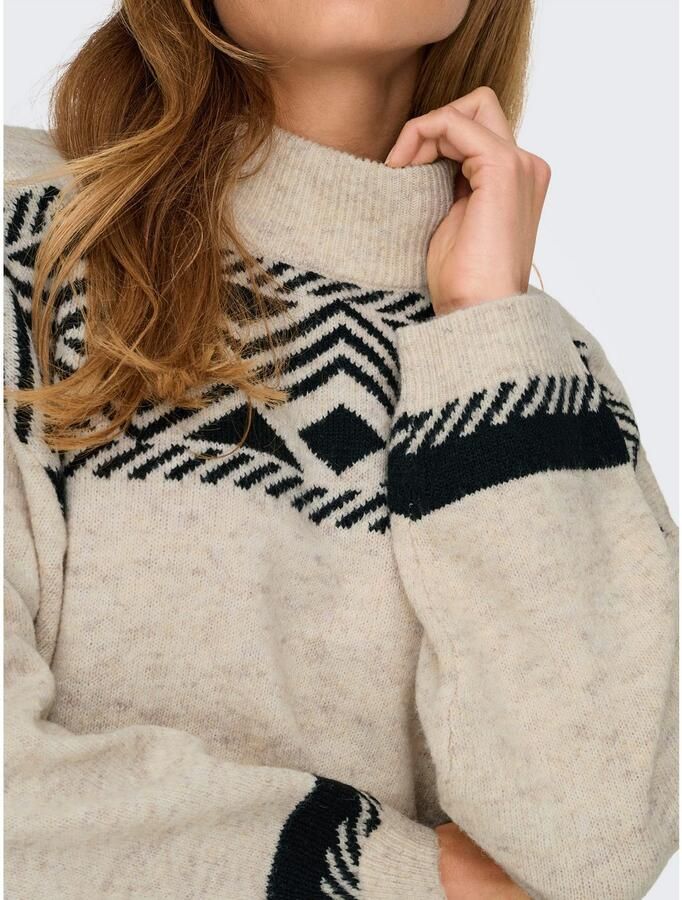 Only Trui met staande kraag ONLVICTORIA L S PULLOVER KNT NOOS - Foto 2