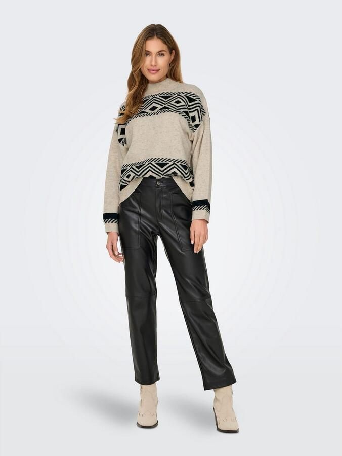 Only Trui met staande kraag ONLVICTORIA L S PULLOVER KNT NOOS - Foto 7