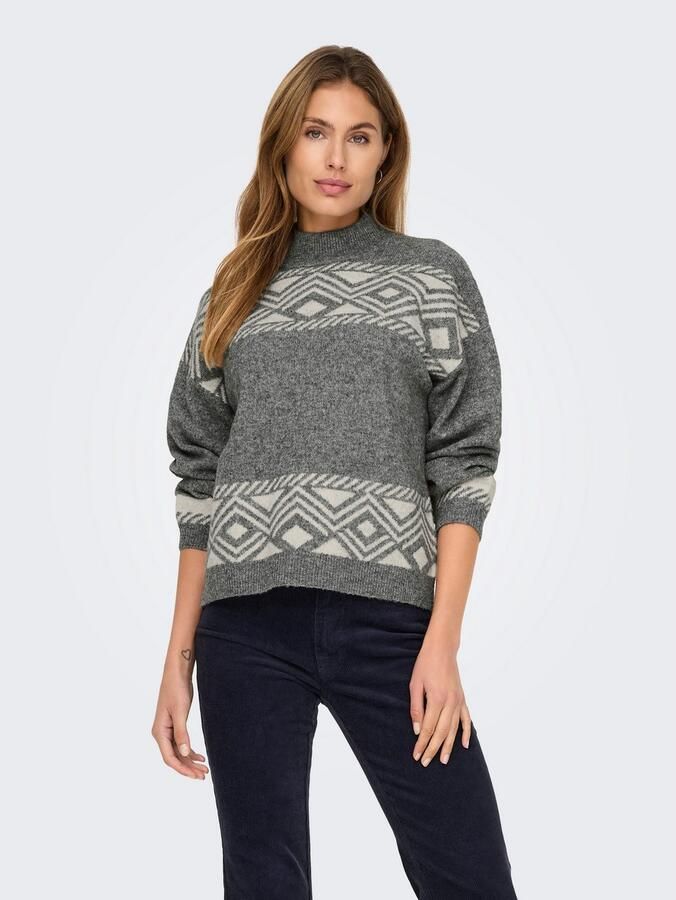 Only Trui met staande kraag ONLVICTORIA L S PULLOVER KNT NOOS - Foto 5