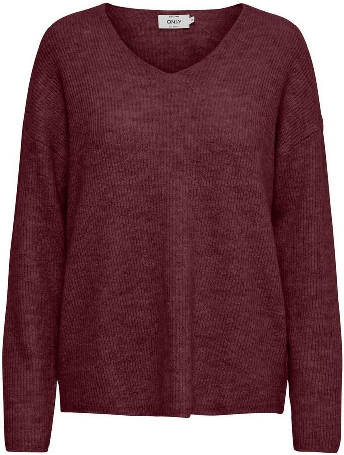 Only Regular fit gebreide pullover met V-hals model 'CAMILLA'