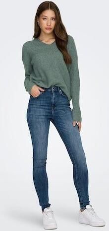 Only Regular fit gebreide pullover met V-hals model 'CAMILLA' - Foto 6