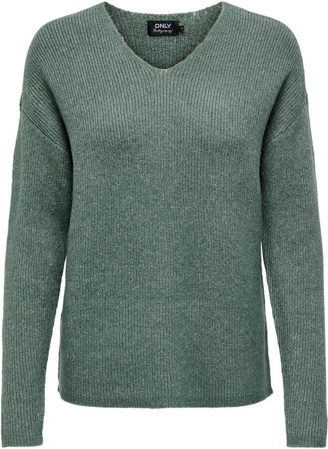 Only Regular fit gebreide pullover met V-hals model 'CAMILLA' - Foto 4