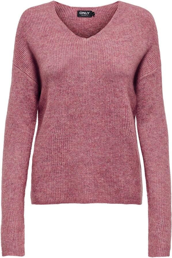 Only Regular fit gebreide pullover met V-hals model 'CAMILLA' - Foto 2