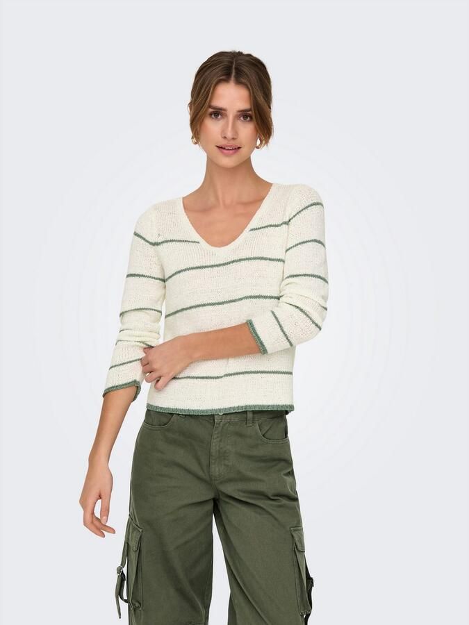 Only Trui met V-hals ONLGEENA L S V-NECK KNT NOOS - Foto 4