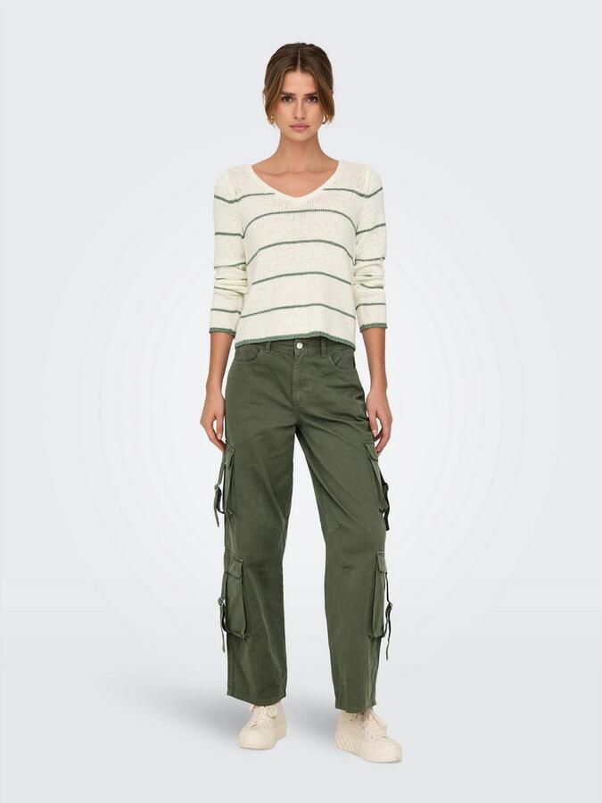 Only Trui met V-hals ONLGEENA L S V-NECK KNT NOOS - Foto 5