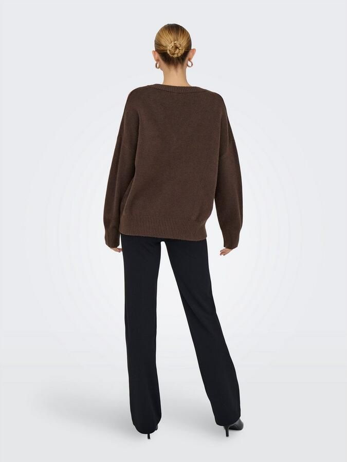 Only Regular fit gebreide pullover met wol model 'MARI' - Foto 5