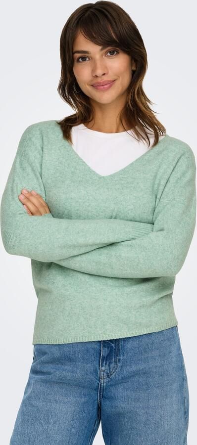 Only Trui met V-hals ONLRICA LIFE L S V-NECK PULLO KNT NOOS - Foto 5