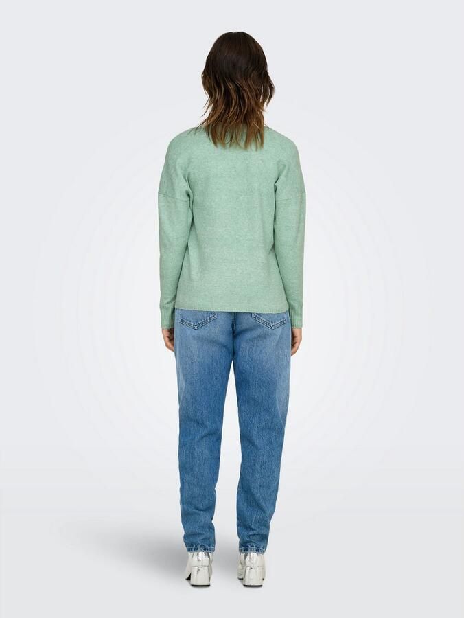 Only Trui met V-hals ONLRICA LIFE L S V-NECK PULLO KNT NOOS - Foto 4