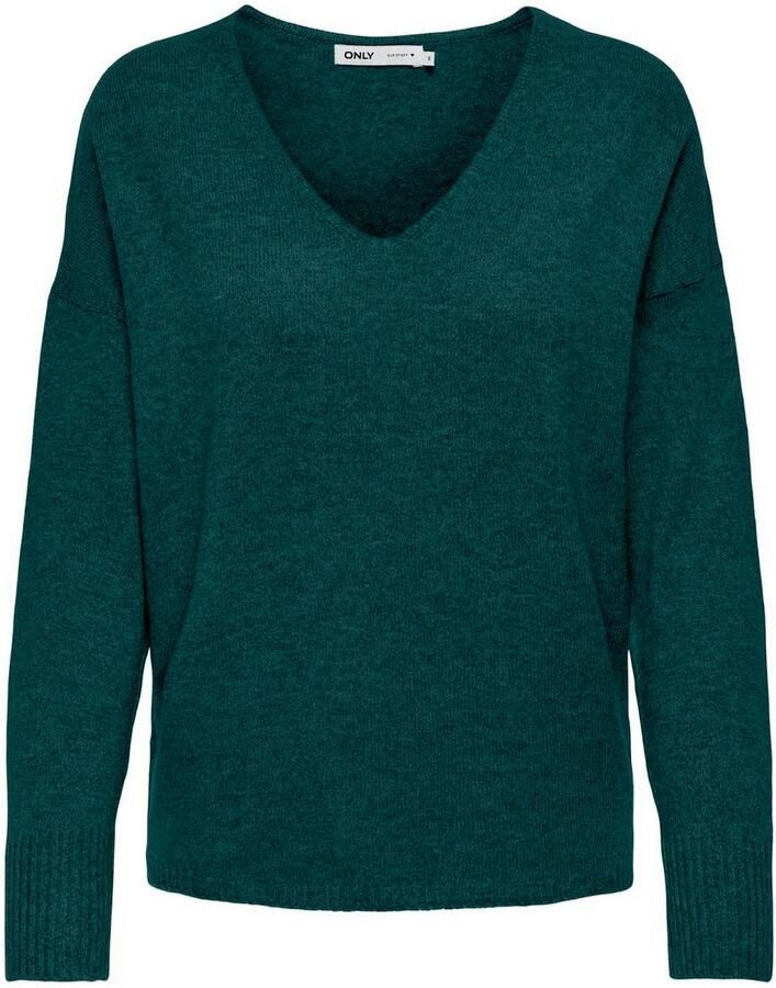 Only Trui met V-hals ONLRICA LIFE L S V-NECK PULLO KNT NOOS